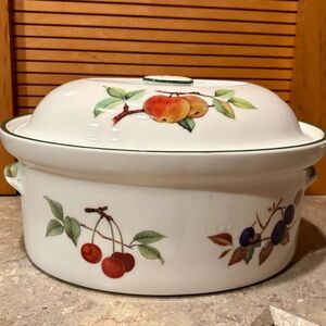 Fruit Design Casserole Dish